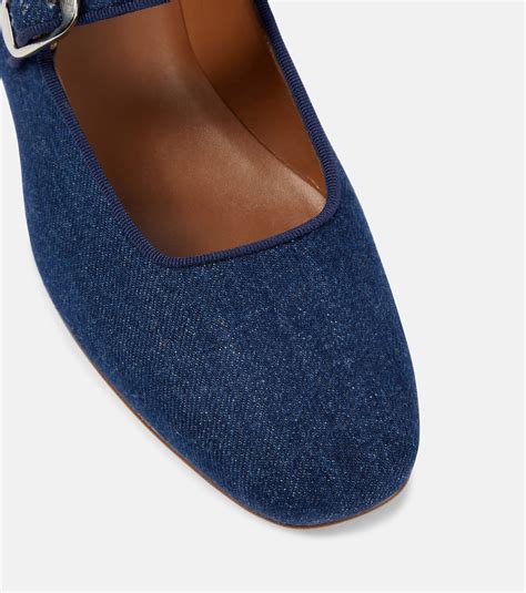 Denim ballet flats in blue - Le Monde Beryl | Mytheresa