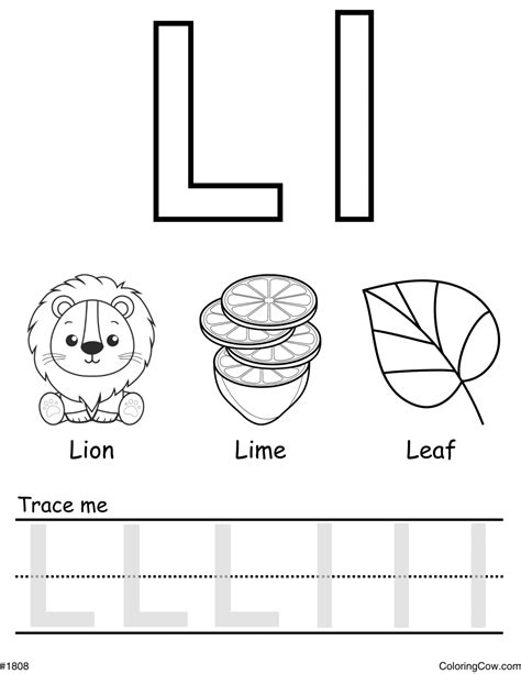 Letter L Coloring Page