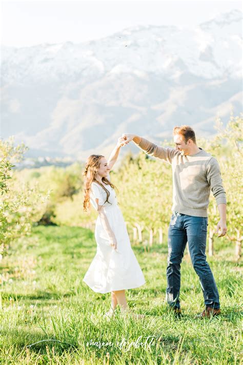 Burgess Orchards Engagement Pictures | Alpine, UT Photographer - Maren ...