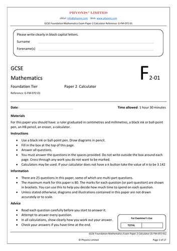 Image result for Math GCSE Mock Test