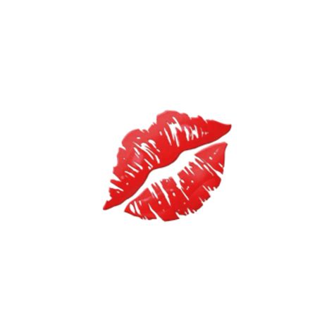 Red Lipstick Kiss Emoji
