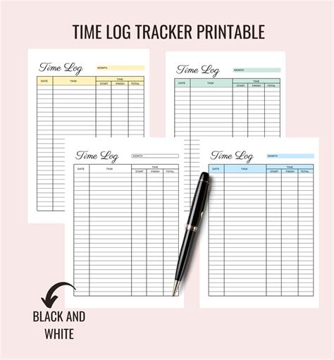 Image result for Free Time Tracking Log