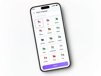 Image result for Select Language UI Design