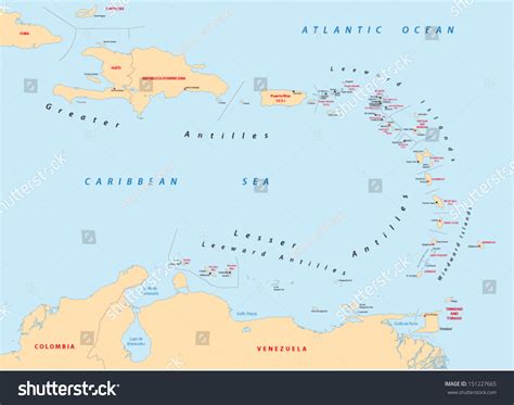 Lesser Antilles Map