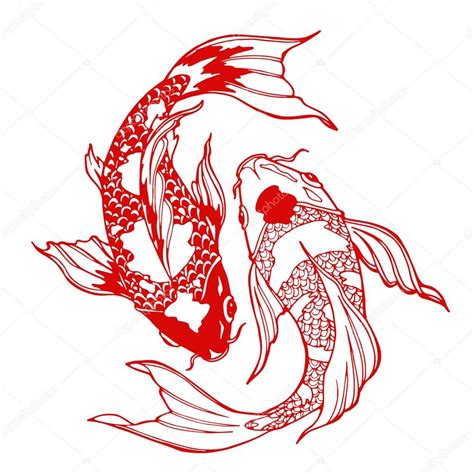 Koi fish; ying yang symbol Stock Vector by ©Xaxalerik 98710190