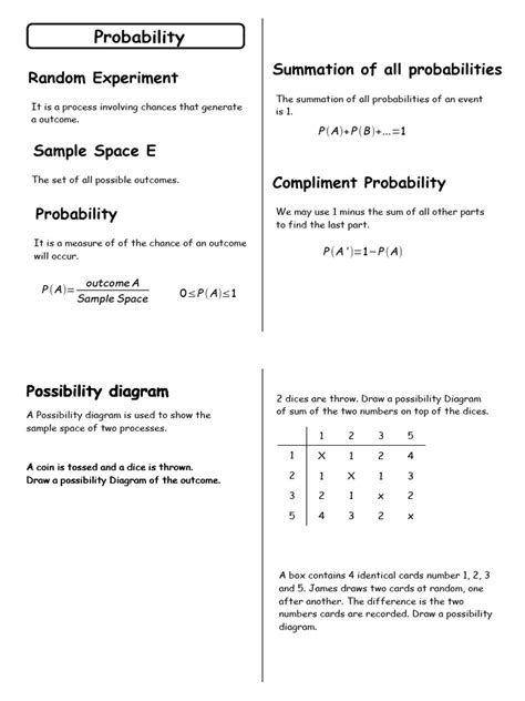 Image result for Probability Notes
