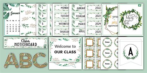 Botanical Theme | Display Resource | Twinkl USA - Twinkl