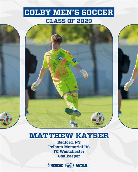 Colby Men's Soccer | Last but not least, rounding out our class of 2029 ...