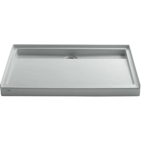 KOHLER Groove 36-in W x 48-in L with Back Drain Shower Base (Ice Grey ...