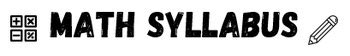 Math Syllabus 的图像结果