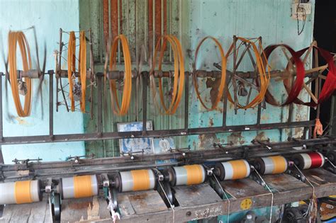 D'source Design Gallery on Cotton Sari, Mangalagiri - Warping Process ...