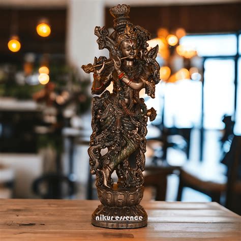 Hindu Krishna Bronze Statue | Buy copper Krishna Statue | Buy Krishna ...