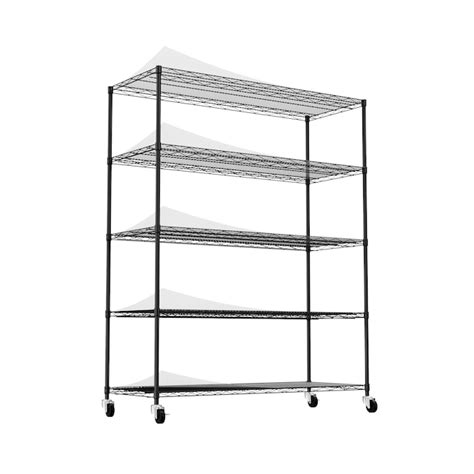 ToolCat Steel Heavy Duty 5-Tier Utility Shelving Unit (59.45-in W x 24. ...