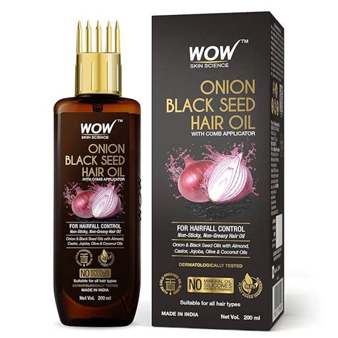 Buy WOW Skin Science Onion Hair Oil for Hair Fall Control & Helps ...