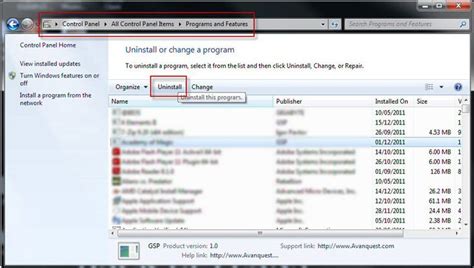 Image result for Uninstallation of Software Control Panel