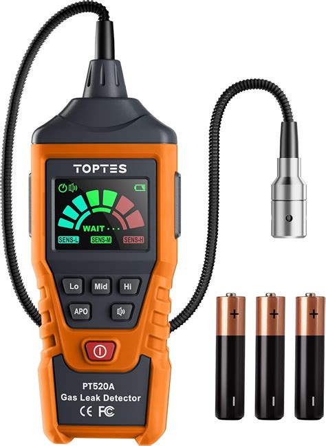 TOPTES Detector de Gas, PT520A Gas Natural para Fugas Combustibles (Propano), Sonda 43.5 cm ...