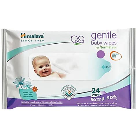 Buy Himalaya Gentle Baby Wipes, 24 Count | 19 Minutes Delivery | Apollo ...