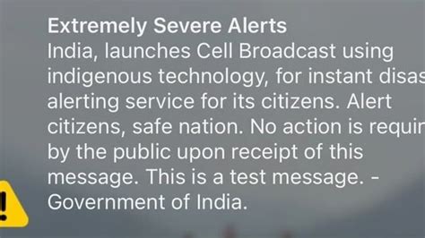 India tests disaster info system, citizens get loud beeps on phones ...