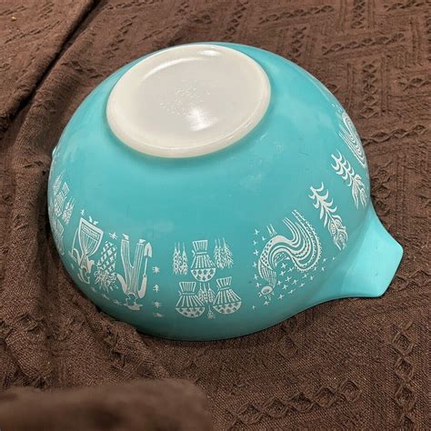 VINTAGE BUTTERCUP PENNSYLVANIA BLUE PYREX MIXING BOWL - 1963 | #4671706829