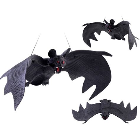 Buy AEC Realistic Plastic Spider & Bat Toys, Halloween Prank Props ...