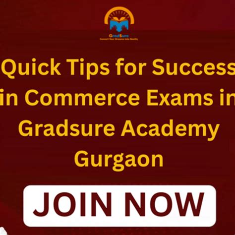 Quick Tips for Success in Commerce Exams in Gradsure Academy Gurgaon