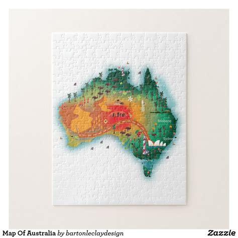 Map Of Australia Jigsaw Puzzle | Vintage travel posters, Australia map, Jigsaw puzzles