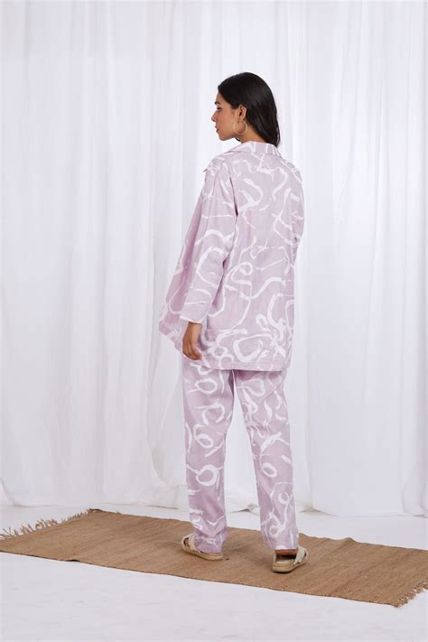 Florence Pants in Lilac Brush Stroke – Happï Space