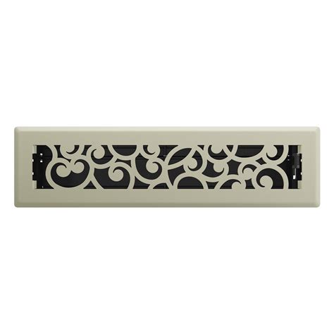 Imperial Floor Registers - Wonderland Satin Nickel Finish > Scroll ...
