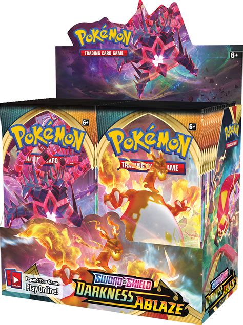 Pokemon Tcg Sword And Shield 3 Darkness Ablaze Booster Display ...