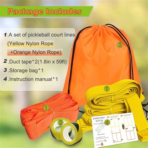 TRINKA Pickleball Court Marking Kit, Temporary India | Ubuy