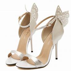 Butterfly Heels Wedding by New 2015 Butterfly Sandals Wedding Shoes High Heel Butterfly Heels Wedding