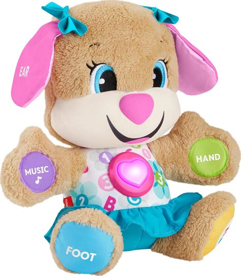 Fisher-Price Baby Learning Toy Laugh & Learn Smart Stages Sis Musical Plush with Lights ...