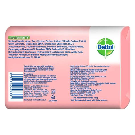 Dettol Skincare Soap, 125 gm Price, Uses, Side Effects, Composition ...