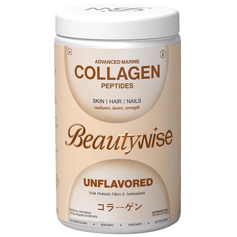 Buy Beautywise Advanced Marine Unflavored Collagen Peptides Powder, 200 ...