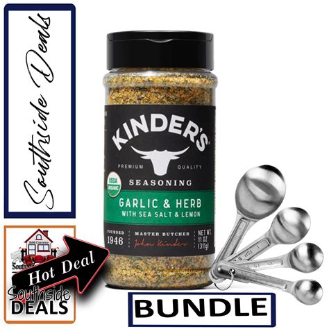 Kinder's Organic Garlic & Herb with Sea Salt & Lemon Seasoning, 11 ...