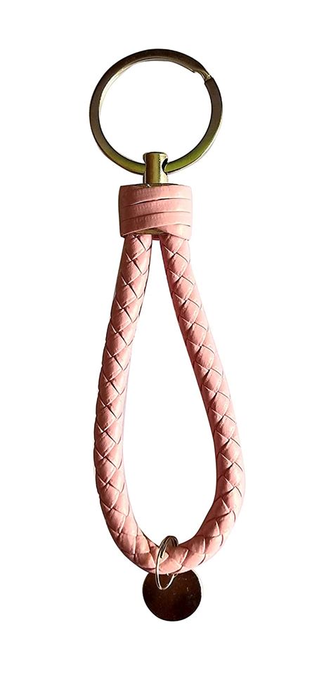 ISRE Stylish Leather Rope Keychain Car Keyring Purse Bag Pendant Bike ...