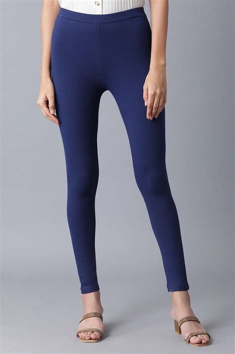 Buy Blue Ankle Length Tights @ 799 | W for woman – wforwoman