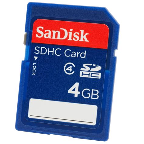 SanDisk Secure 4GB Class 4 SDHC Memory Card (SDSDB-004G-B35) - Buy ...