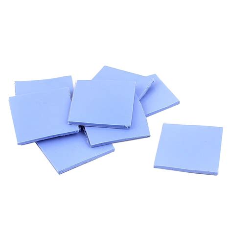 PRAV® 10 Pcs Blue Thermal Pad CPU Heatsink Conductive Silicone ...