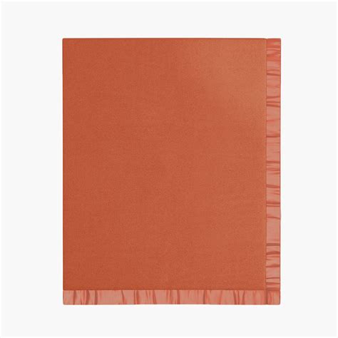 Buy PORTICO Unwind Orange Solid Cotton Single Blanket - 152x229cm from ...