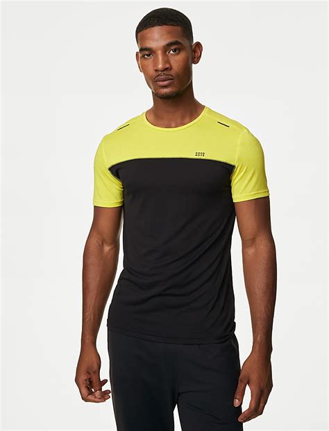 Buy Colour Block Training T-Shirt at Marks & Spencer