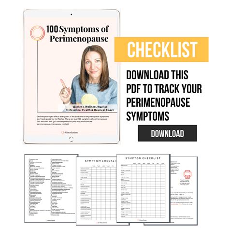 Peri Menopause Symptom Checklist at Trina Ramsey blog