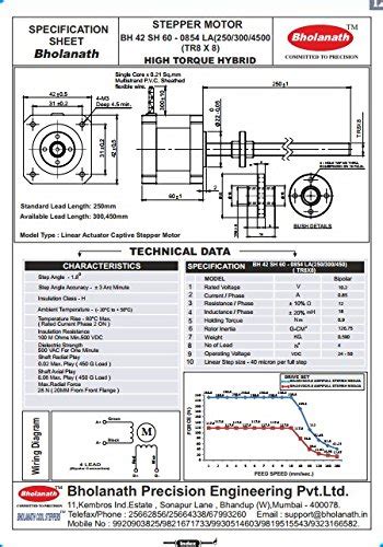 Buy 9.0 kg cm Captive Linear Actuator Stepper Motor (1.0 Amp Motor ...