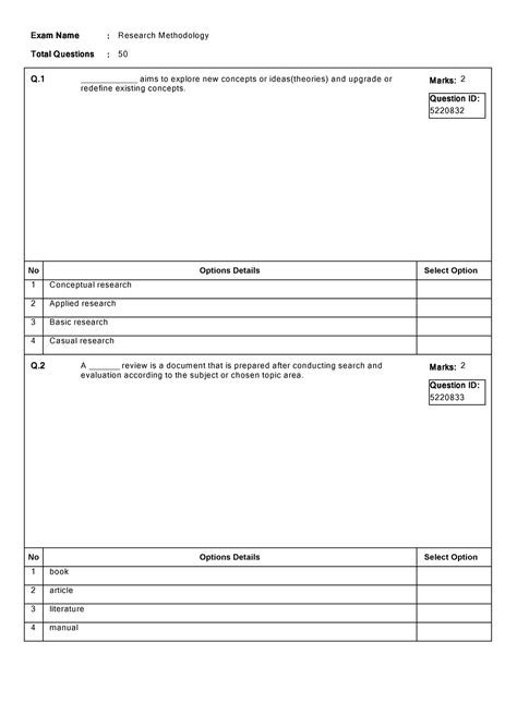 Paper 20 Pgdmm Pgdscm&L Research Methodology MCQ Sept2021 - Total ...