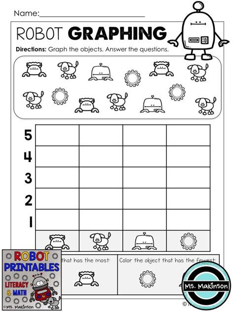 Robot Math Worksheet 的图像结果