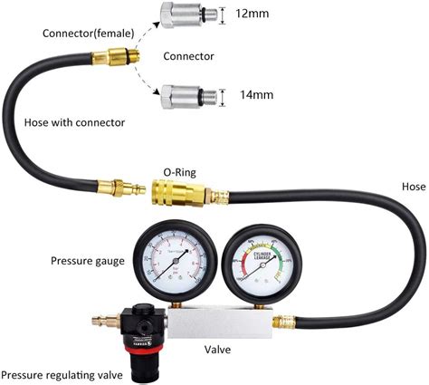 Snapklik.com : Cylinder Leak Down Tester,Compression Test Kit