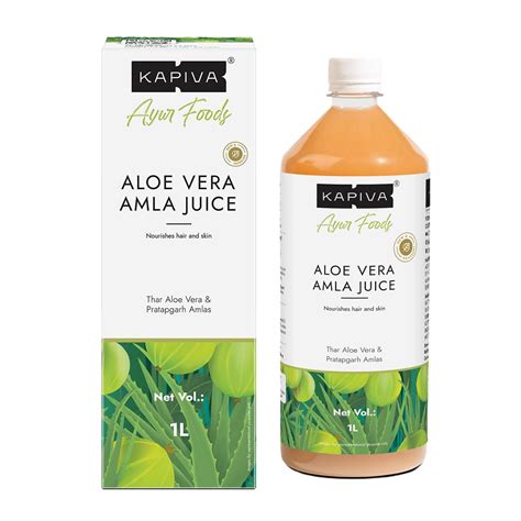 Kapiva Aloe Vera + Amla Juice | Cold-pressed Juice for Glowing Skin ...