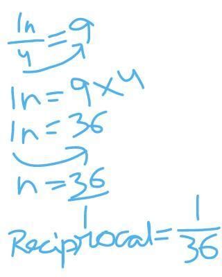 1/4 times a number is equal to 9 times it's reciprocal let the no. be n ...