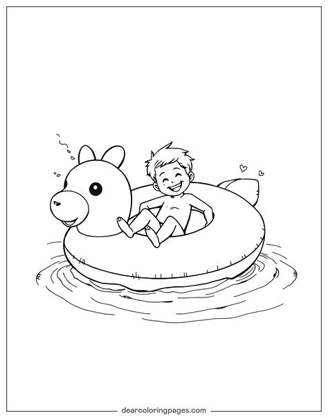 Swimming Coloring Pages 的图像结果