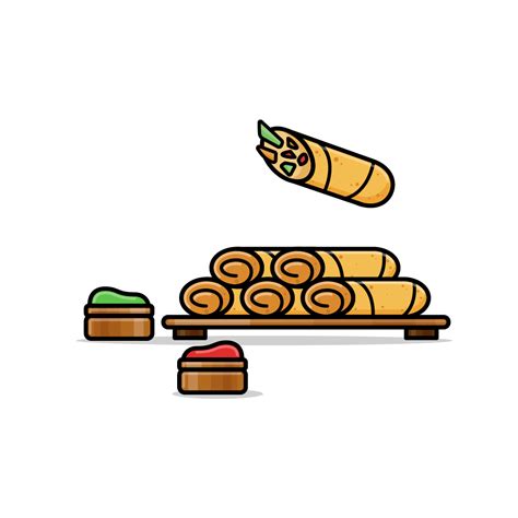 Image result for Fried-Fish Spring Rolls